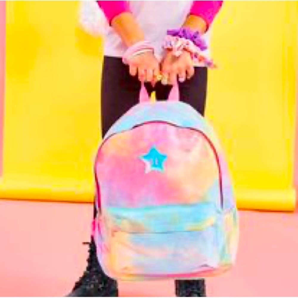 NWT Rainbow Tie Dye Medium Backpack